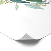 Frühjahrsblütendrachen Begrüßung Begrüßung Poster (Ecke)