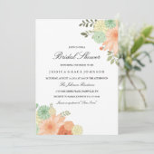 Frühjahrsblütendusche Einladung (Stehend Vorderseite)