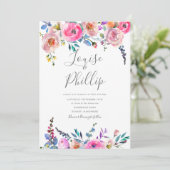 Frühjahrsblütenladen Einladung (Stehend Vorderseite)