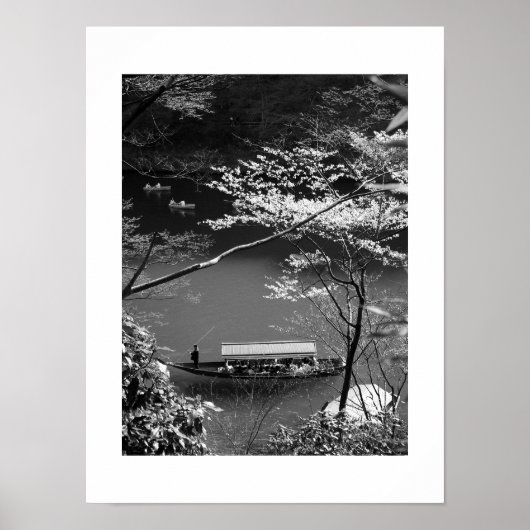 Frühjahrsboot: Arashiyama, Kyoto Poster (Vorne)