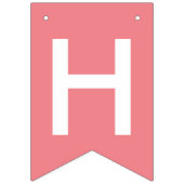 Frühjahrsbotschaft Pastel Rainbow Happy Oaster Wimpelkette (Zweite Fahne)