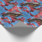 Frühjahrsbrauenmalerei Geschenkpapier (Ecke)