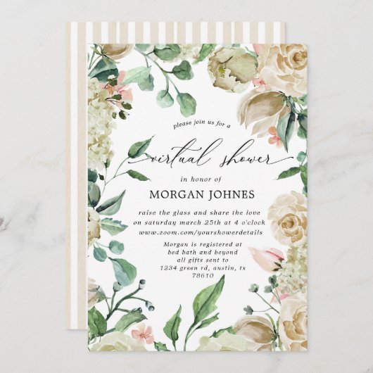 Frühjahrscreme mit virtueller Dusche (Vorne/Hinten)