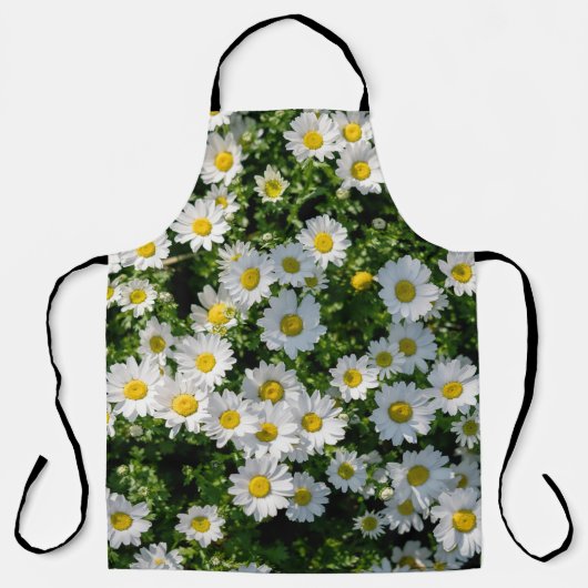 Frühjahrsdaisy Field: Serene Hintergrund Schürze (Vorderseite)