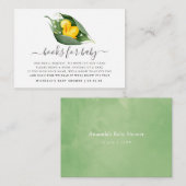 Frühjahrsduckling Babydusche Anfrage Begleitkarte (Vorne/Hinten)