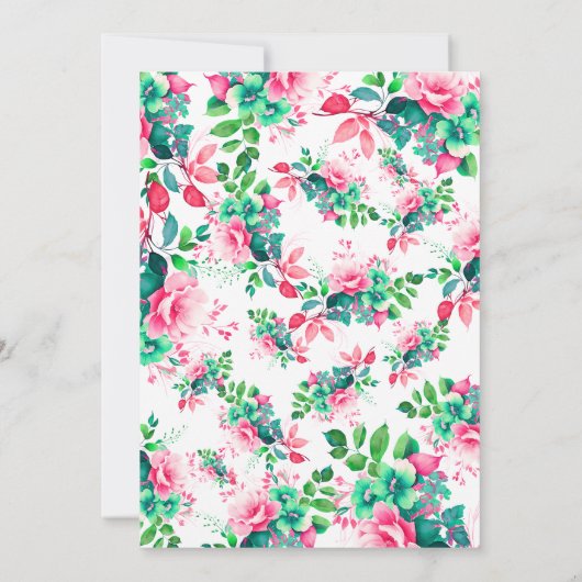 Frühjahrsdusche Bläschen Rettetest Datum Einladung (Rückseite)