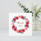 Frühjahrsdusche mit Blumenkreide Dankeskarte (Stehend Vorderseite)