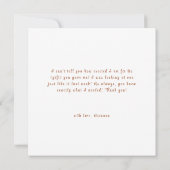 Frühjahrsdusche mit Blumenkreide Dankeskarte (Rückseite)