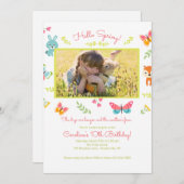 Frühjahrseinladung Einladung (Vorne/Hinten)