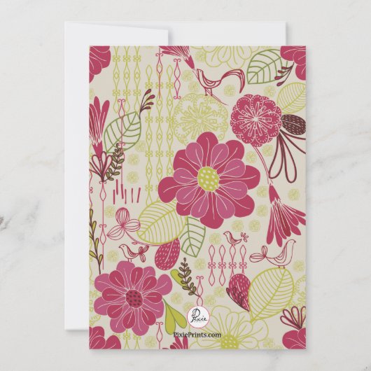 Frühjahrseinladung Einladung (Rückseite)