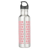 Frühjahrsfarbe Kristallfarbe Rose Edelstahlflasche (Rückseite)