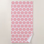 Frühjahrsfarbe Kristallfarbe Rose Strandtuch (Vorderseite)