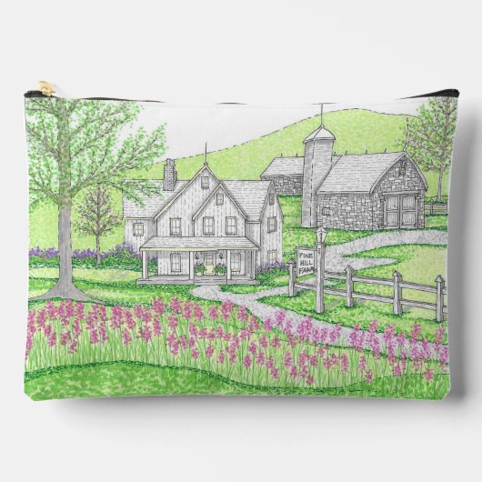 Frühjahrsfarm Große Zubehörtasche (Vorderseite)