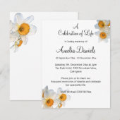 Frühjahrsfeier anlässlich der Lebensankündigung Einladung (Vorne/Hinten)