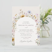 Frühjahrsfeier der Wildblume Einladung (Stehend Vorderseite)