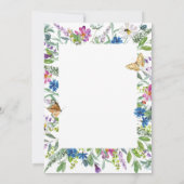 Frühjahrsfeier der Wildblume Einladung (Rückseite)