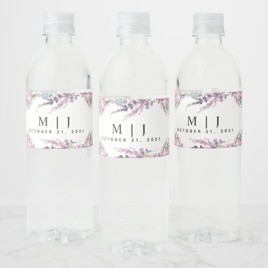 Frühjahrsfeier der Wildblume Wasserflaschenetikett (Flaschen)
