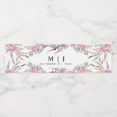 Frühjahrsfeier der Wildblume Wasserflaschenetikett (Einzelnes Label)