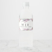 Frühjahrsfeier der Wildblume Wasserflaschenetikett (Vorderseite)