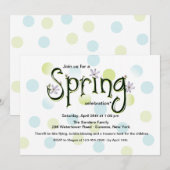 Frühjahrsfeier Einladung (Vorne/Hinten)