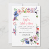 Frühjahrsfeier im Blumengarten Einladung (Vorderseite)