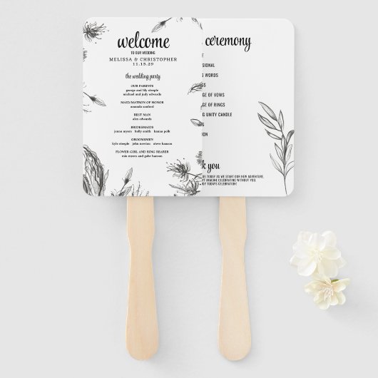 Frühjahrsfeier im Garten Fächer (Vorne und Hinten)