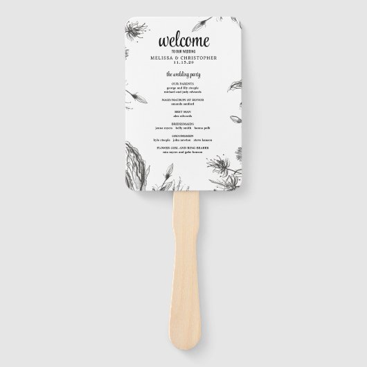 Frühjahrsfeier im Garten Fächer (Vorderseite)