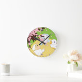 Frühjahrsfeier Picnic Runde Wanduhr (Zuhause)