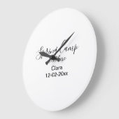 Frühjahrsferien Camping benutzerdefiniert Name Dat Große Wanduhr (Winkel)