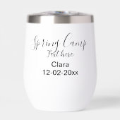 Frühjahrsferien Camping benutzerdefinierter Name D (Vorderseite)