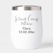 Frühjahrsferien Camping benutzerdefinierter Name D (Rückseite)