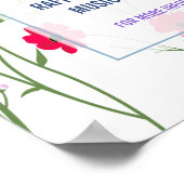 Frühjahrsfestival Flug Flyer Frühjahrspause Poster (Ecke)