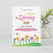 Frühjahrsfestival Flyer Einladung (Stehend Vorderseite)