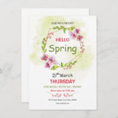 Frühjahrsfestival Flyer Einladung (Vorne/Hinten)