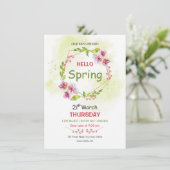 Frühjahrsfestival Flyer Einladung (Stehend Vorderseite)
