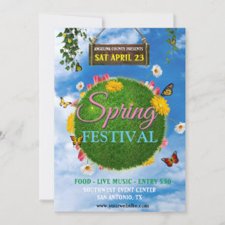 Frühjahrsfestival Flyer Vorlage