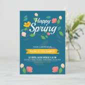 Frühjahrsfestival Flyer Vorlage (Stehend Vorderseite)