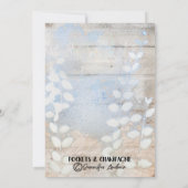 Frühjahrsflatter Schmetterling Einladung (Rückseite)