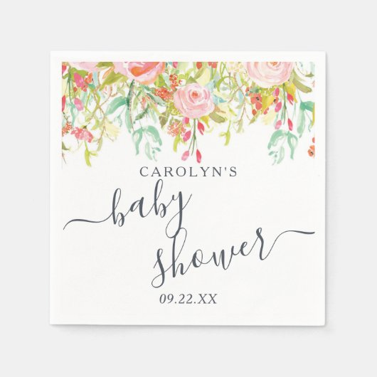 Frühjahrsflora | Babydusche Serviette (Vorderseite)