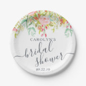 Frühjahrsflora | BRAUTPARTY Pappteller (Vorderseite)