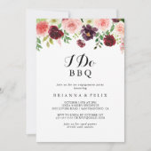 Frühjahrsfloral I GRILLEN Engagement Party Einladung (Vorderseite)
