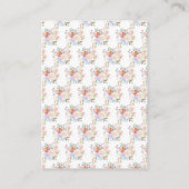 Frühjahrsflorale Blume Hochzeitsregister Begleitkarte (Rückseite)