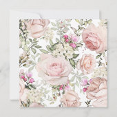 Frühjahrsflorale Einladung (Rückseite)