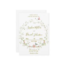 Frühjahrsflorale Einladung