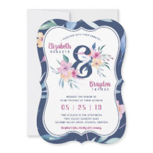 Frühjahrsflorale Einladung, Boho