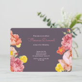 Frühjahrsflorale Geburtstagsparty Einladung (Stehend Vorderseite)