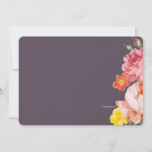 Frühjahrsflorale Geburtstagsparty Einladung (Rückseite)