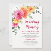Frühjahrsflorale Gedenkfeier Einladung (Vorderseite)