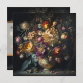 Frühjahrsflorale Hochzeit Einladung (Vorne/Hinten)