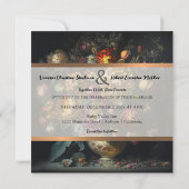 Frühjahrsflorale Hochzeit Einladung (Rückseite)